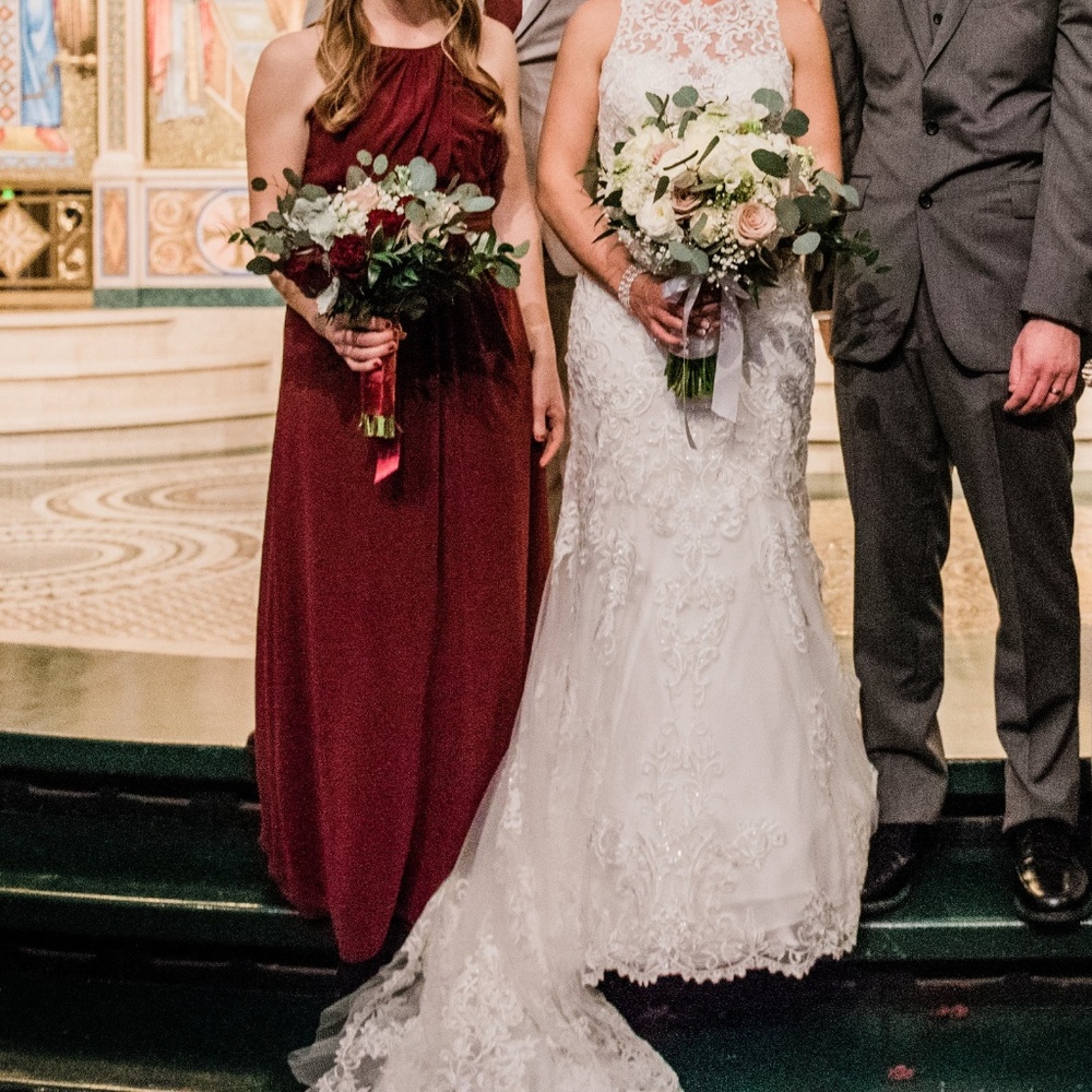Bridesmaid Alfred Angelo 6 Mahogany/Wine/Burgundy